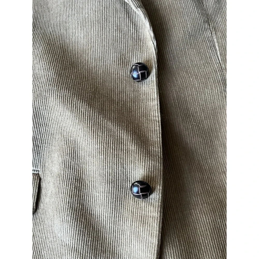 DOCKERS Men's Corduroy‎ Blazer Jacket 44R tan,  Two Button Lined Pockets Casual